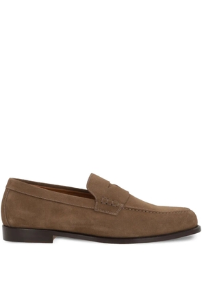 Doucal's suede loafers - Brown