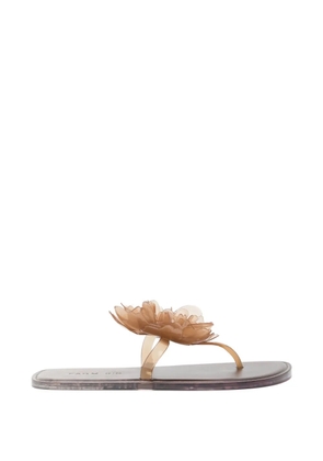 FARM Rio flower flat sandals - Neutrals