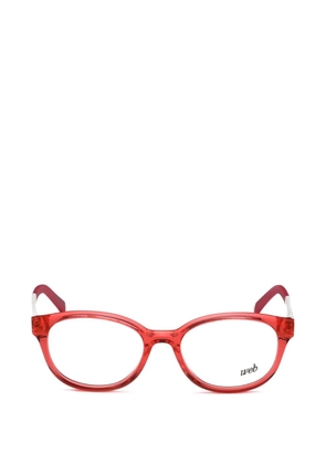 WEB eyewear round-frame glasses - Red