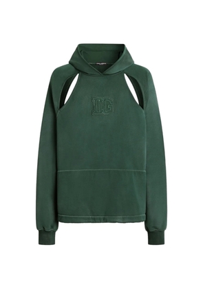 Dolce & Gabbana treated cotton hoodie - Green