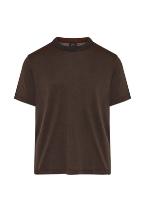 Brioni crew-neck T-shirt - Brown