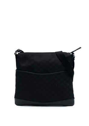 Gucci Pre-Owned 2016-2026 GG Canvas Flat Messenger Bag crossbody bag - Black