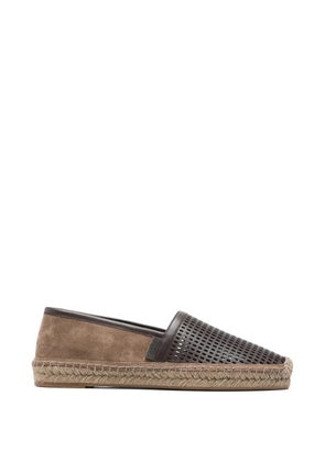 Brunello Cucinelli perforated espadrilles - Brown
