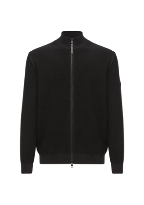 Moncler zip-up knitted sweater - Black