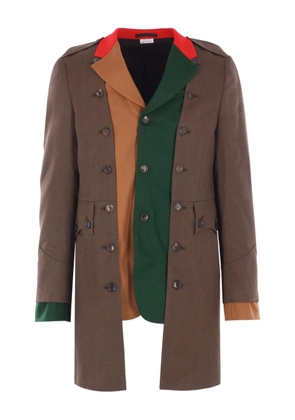 Comme des Garçons Homme Plus deconstructed button jacket - Brown