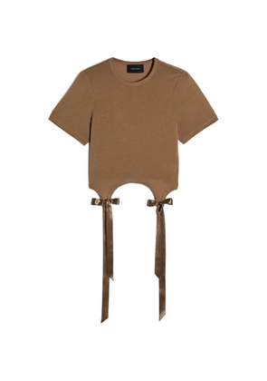 Simone Rocha Bow Tail Easy T-shirt - Brown