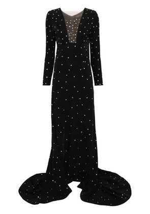 Loulou crystal-embellished maxi dress - Black