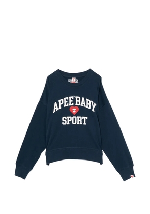 APEE™ by *A BATHING APE® logo-embroidered sweatshirt - Blue