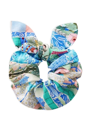 Camilla tie print scrunchie - Blue
