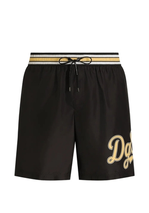 Dolce & Gabbana medium swim boxer shorts in canvas - Black
