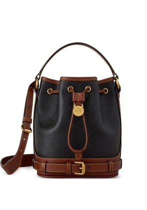 Mulberry Scotchgrain buckle-detail bucket bag - Black