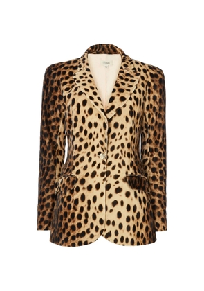 Temperley London Nemera leopard-print single-breasted blazer - Neutrals