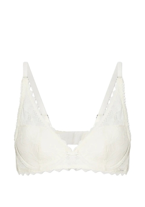 Emporio Armani floral lace bra - Neutrals