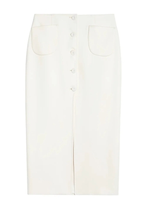 Margaux Lonnberg knitted midi skirt - White