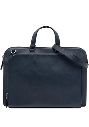 Prada Pre-Owned 2013-2025 Saffiano Travel Briefcase business bag - Blue