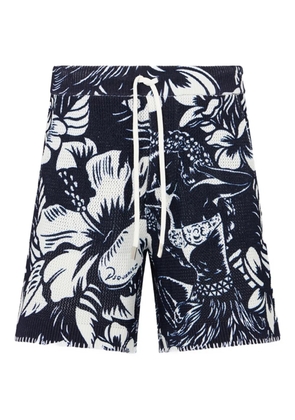DSQUARED2 floral-pattern shorts - Blue