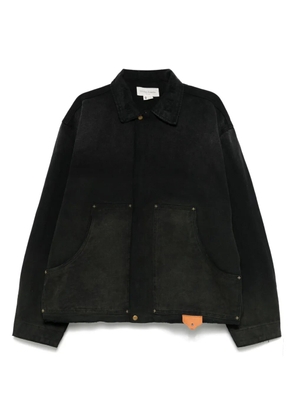 UNTITLED ARTWORKS canvas jacket - Black