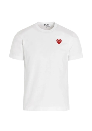 Comme Des Garçons Play logo-motif T-shirt - White