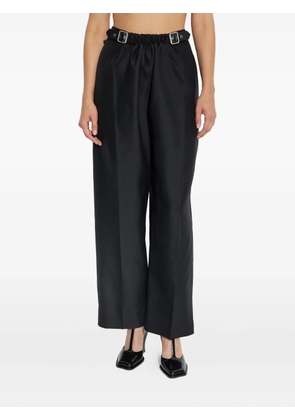 LOEWE belted elastic-waist trousers - Black