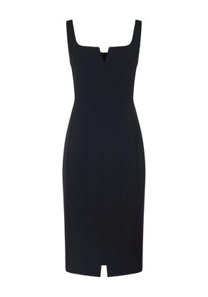 Max Mara Etrutia squared-neck fitted dress - Black