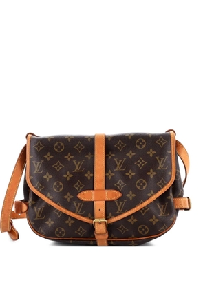 Louis Vuitton Pre-Owned Saumur Handbag Monogram Canvas 30 crossbody bag - Brown