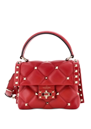 Valentino Garavani Pre-Owned Candystud Top Handle Bag Leather Mini satchel - Red