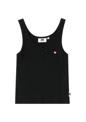 CHOCOOLATE button embellished tank top - Black