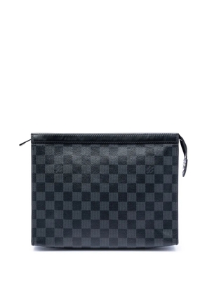 Louis Vuitton Pre-Owned 2017 Damier Graphite Pochette Voyage MM clutch bag - Black