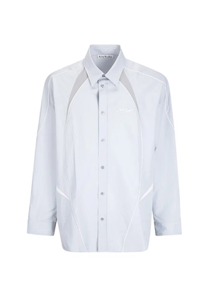 Acne Studios logo-embroidered shirt - Blue