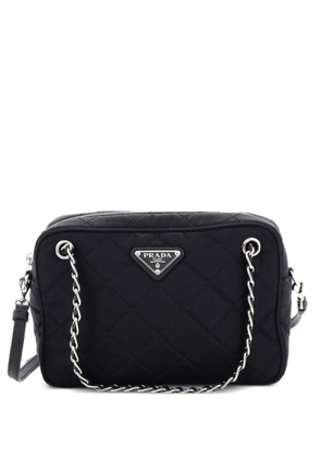 Prada Pre-Owned Camera Bag Quilted Tessuto Small shoulder bag - Black
