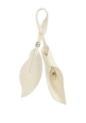 Ralph Lauren Collection floral calfskin bag charm - Neutrals