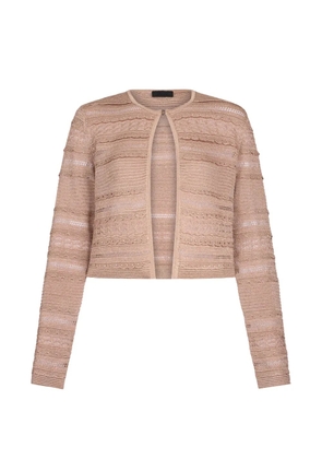 LIU JO openwork button cardigan - Pink