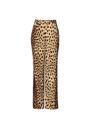 Temperley London Nemera animal-print trousers - Neutrals