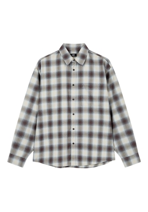TOMBOY check-pattern shirt - Grey