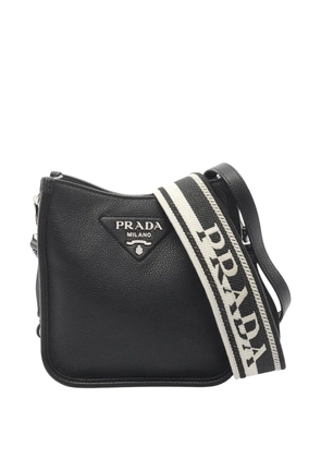 Prada Pre-Owned 2010-2025 Vitello Daino Soft Logo crossbody bag - Black
