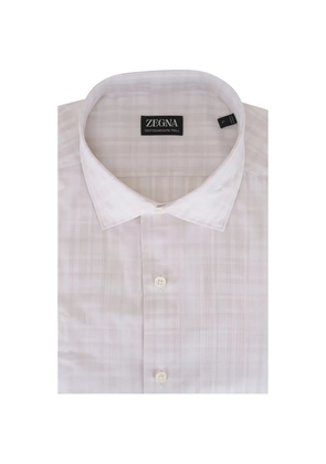 Zegna checked shirt - Neutrals