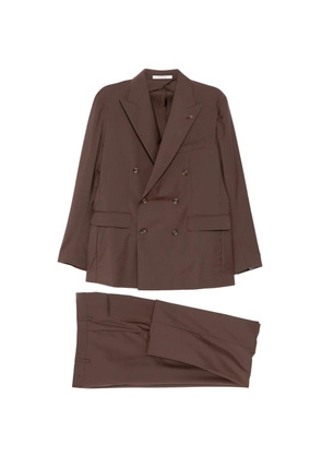 Tagliatore wool double-breasted suit - Brown