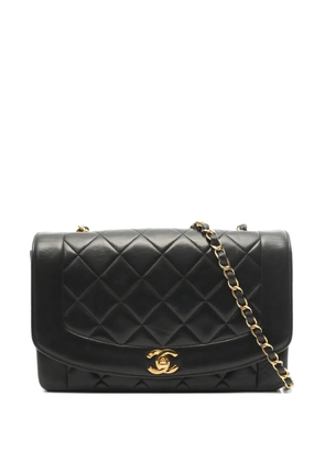CHANEL Pre-Owned 1991~1994 Diana matelasse chain shoulder bag - Black