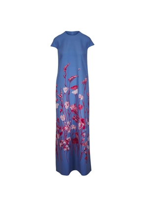 Lela Rose Augusta floral-pattern dress - Blue