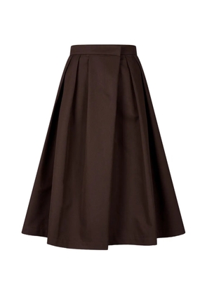 TOMBOY A-line midi cotton skort - Brown