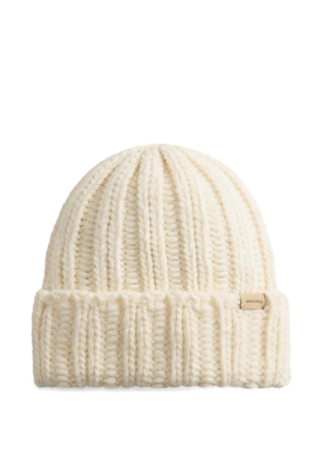 Woolrich ribbed-knit beanie - Neutrals