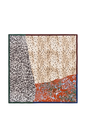 Bimba y Lola animal-pattern scarf - Neutrals