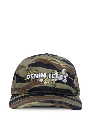 Denim Tears Floral Logo Trucker hat - Green