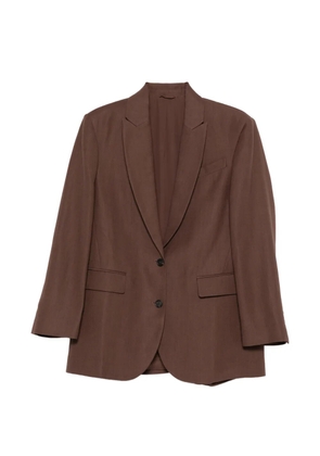 Brunello Cucinelli button single-breasted blazer - Brown