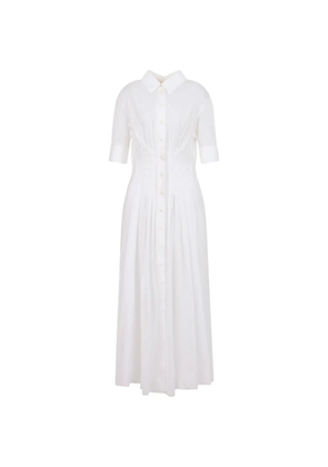 Marni cuffed cinched dress - White
