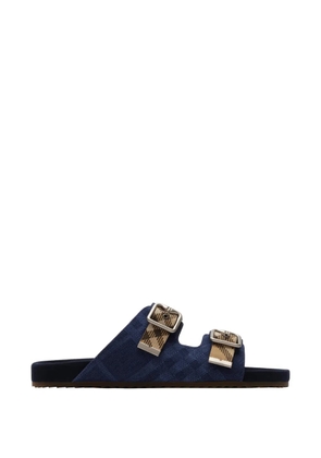 Burberry Check denim Urchin sandals - Blue