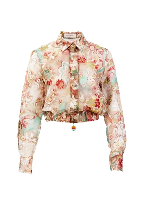 Silvia Tcherassi Katniss floral jacket - Neutrals