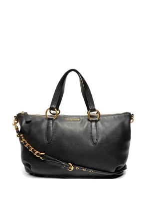 Miu Miu Pre-Owned 2000s leather shoulderbag - Black