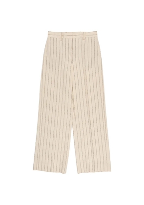 slowear pinstripe trousers - Neutrals