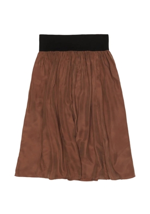 Bimba y Lola plated midi skirt - Neutrals